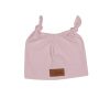 Różowa czapeczka z uszami dla noworodka | Moonio.pl