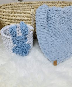 Kocyk niemowlęcy błękitny