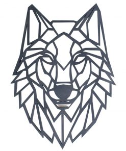 Dekoracja geometryczna wilk