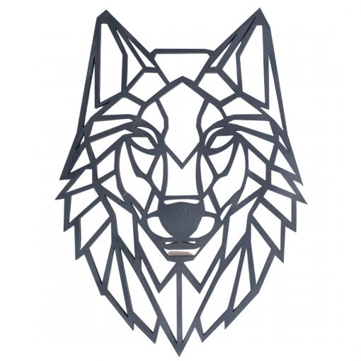 Dekoracja geometryczna wilk