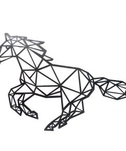 Dekoracja geometryczna koń w galopie