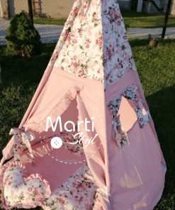 Namiot tipi kwiaty jasne