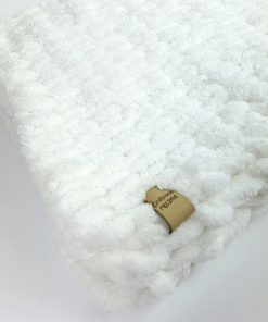 Kocyk niemowlęcy biały - Moonio.pl