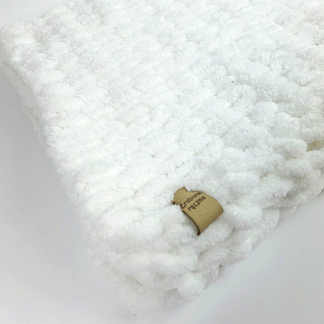 Kocyk niemowlęcy biały - Moonio.pl