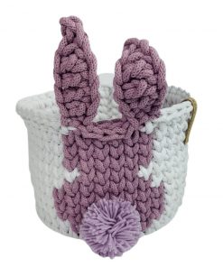 Koszyczek króliczek fioletowy