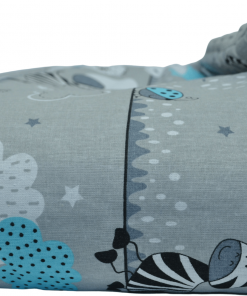 Kołderka i poduszka misie i żyrafy