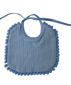 Śliniaczek błękitny z pomponikami