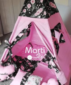 Namiot tipi kwiaty ciemne