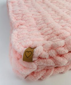 Kocyk niemowlęcy różowy