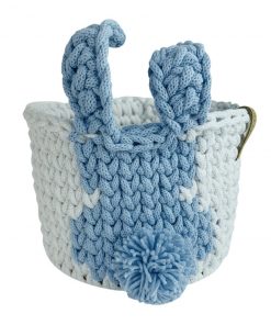 Koszyczek króliczek niebieski