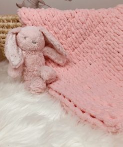 Kocyk niemowlęcy różowy