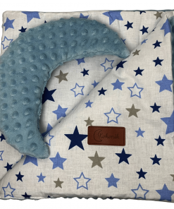 Pościel dla niemowlaka - niebieskie gwiazdki | Moonio.pl