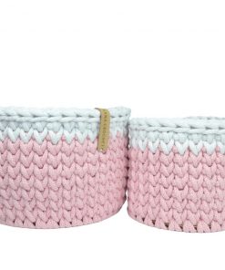 Zestaw koszyczków różowy