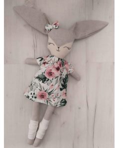 Króliczek w sukience w róże