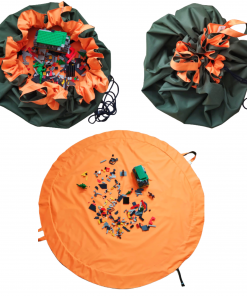 mata na zabawki, khaki/pomarańczowa