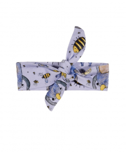 Opaska dla noworodka - wzór w misie - Moonio.pl