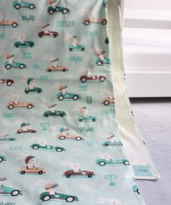 Alternative view of Duża naturalna kołderka "Pędzące króliki"