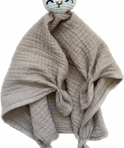 Przytulanka brązowy miś muślinowy