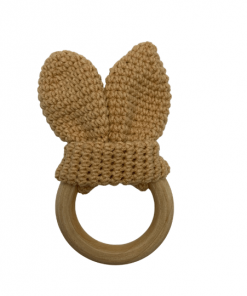 Beżowy gryzaczek uszka