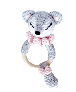 Lisek - grzechotka dla noworodka | Moonio.pl