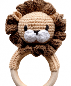 Grzechotka dla noworodka w kształcie lwa | Moonio.pl