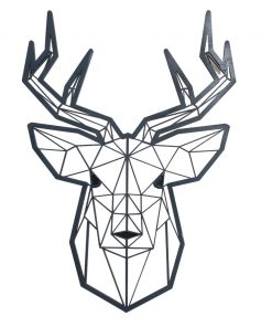 Dekoracja geometryczna jeleń
