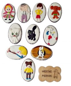 Dekoracyjny pierniczek z motywem z polskich bajek