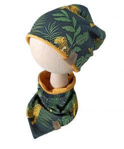 Dwustronna czapeczka z panterą