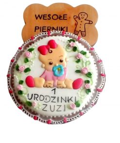 Dekoracyjny pierniczek dla dziewczynki