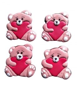 Dekoracyjny pierniczek miś z serduszkiem