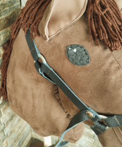 Brązowy Koń na kiju 