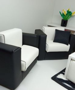 Alternative view of Kolekcjonerskie mebelki i dekoracje - zestaw czarno-biały