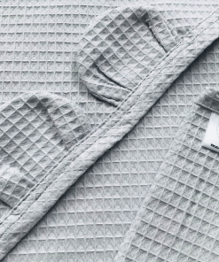 Wafelkowy ręcznik kąpielowy, szary