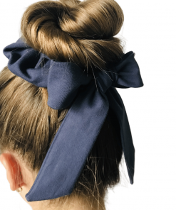 Scrunchie granatowa