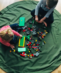 mata na zabawki, khaki/pomarańczowa