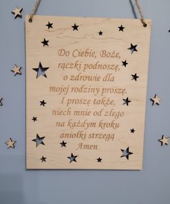 Tabliczka z modlitwą