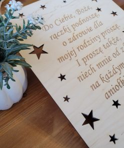 Tabliczka z modlitwą