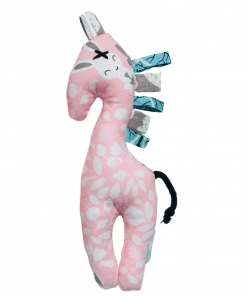 Żyrafokonik różowy w króliczki