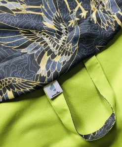 mata na klocki zielona/żurawie