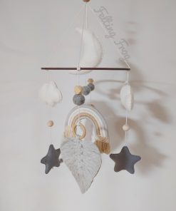 Dekoracyjna Mini BOHO karuzela z tęczą