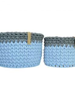 Zestaw koszyczków niebieski