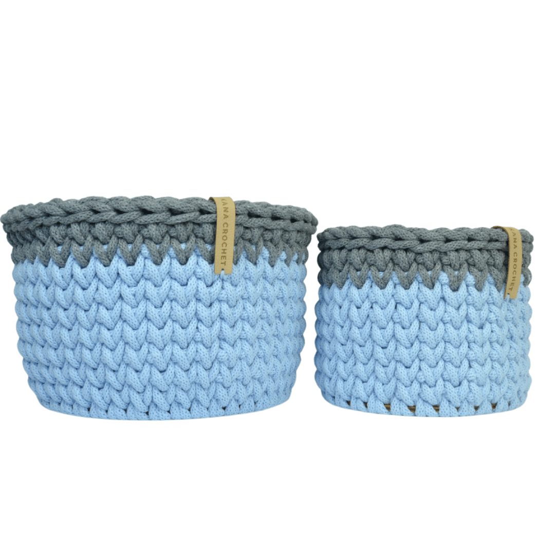 Zestaw koszyczków niebieski