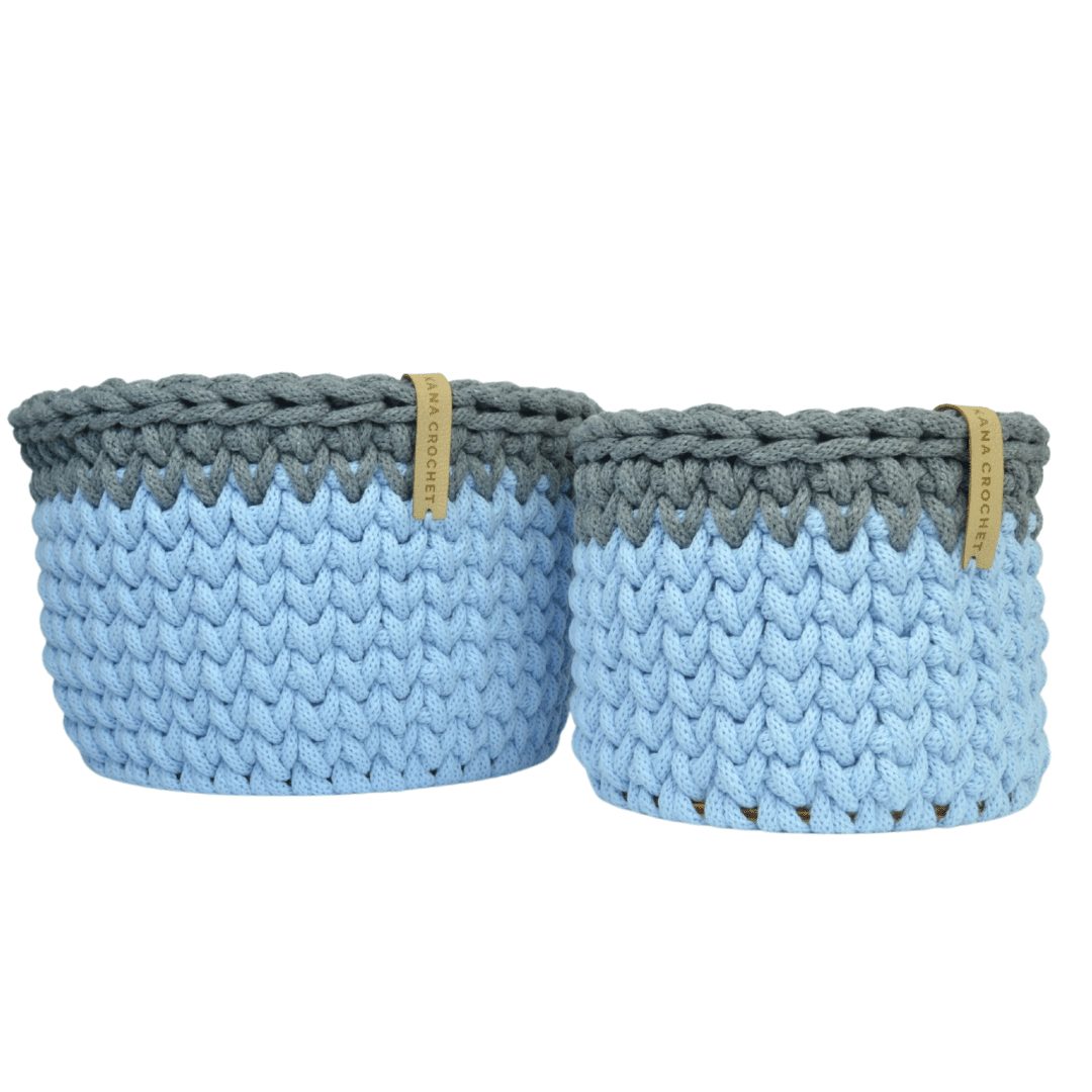 Zestaw koszyczków niebieski