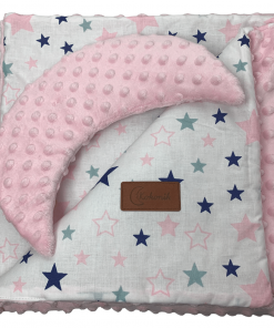 Pościel dla niemowlaka - różowe gwiazdki | Moonio.pl