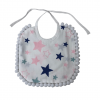 Śliniaczek w różowe gwiazdki dla niemowląt | Moonio.pl