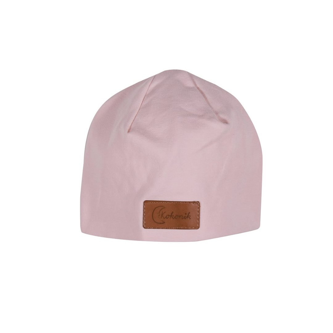 Różowa czapeczka dla noworodka | Moonio.pl