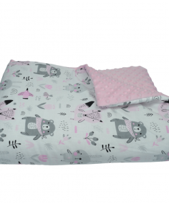 Kołderka i poduszka leśne zwierzątka