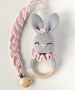 Zestaw grzechotka + zawieszka do smoczka 2