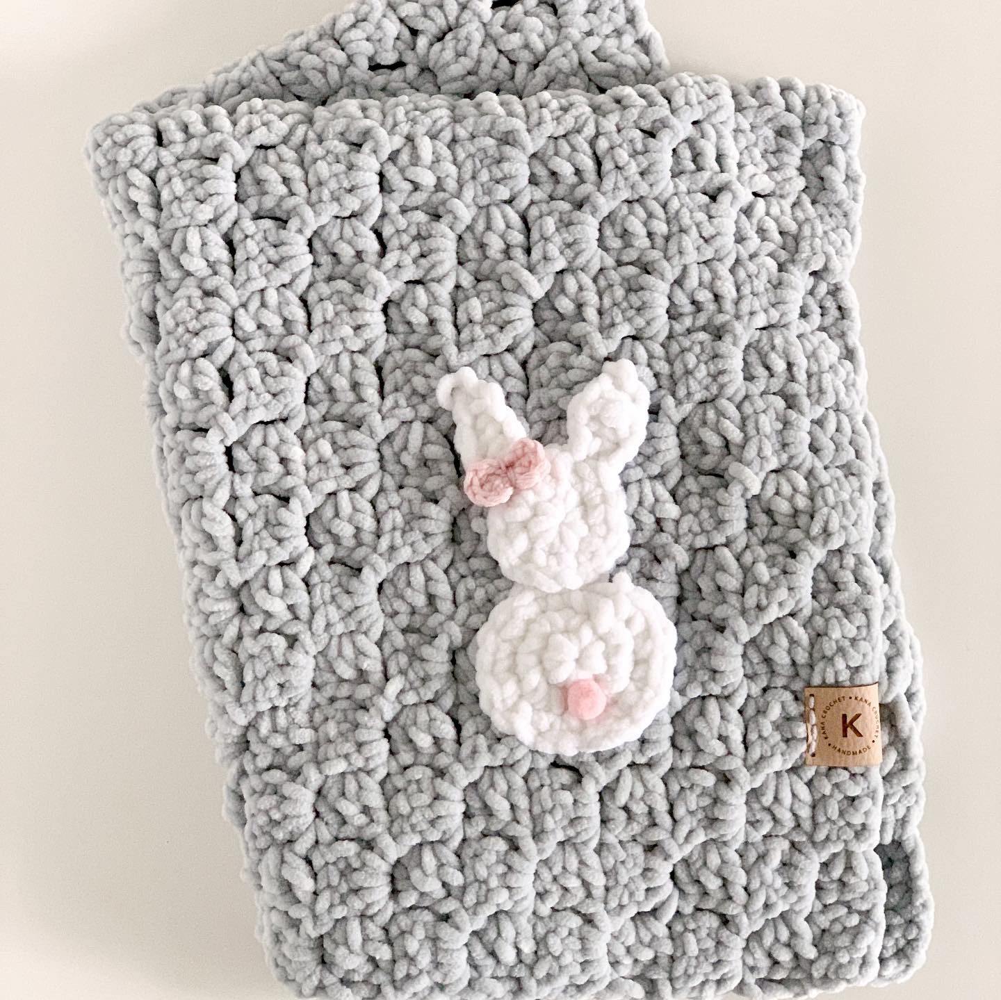 Kocyk niemowlęcy mini w kolorze szarym - Moonio.pl