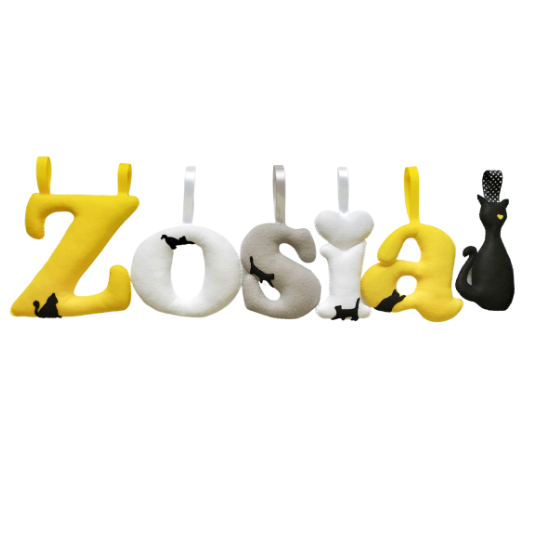 Ozdobne Literki z filcu